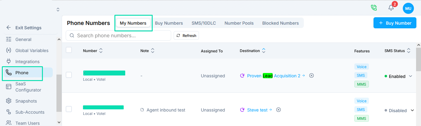 My Numbers